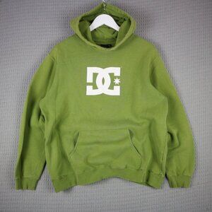 Lime Green Y2K DC Hoodie Vintage